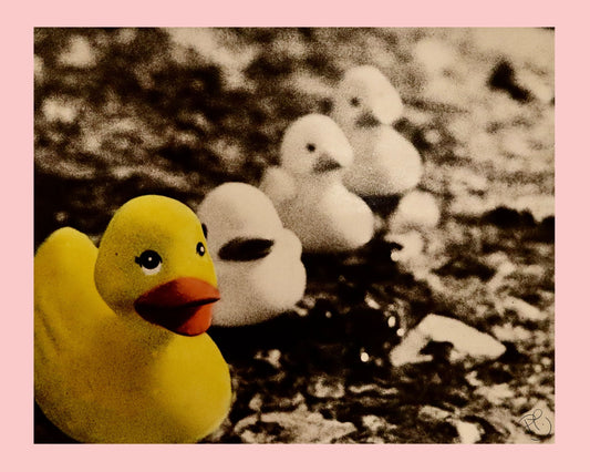 Vintage Rubber Duck Park Photography Print - Whimsical Nostalgia Decor | SweetP Art Studio