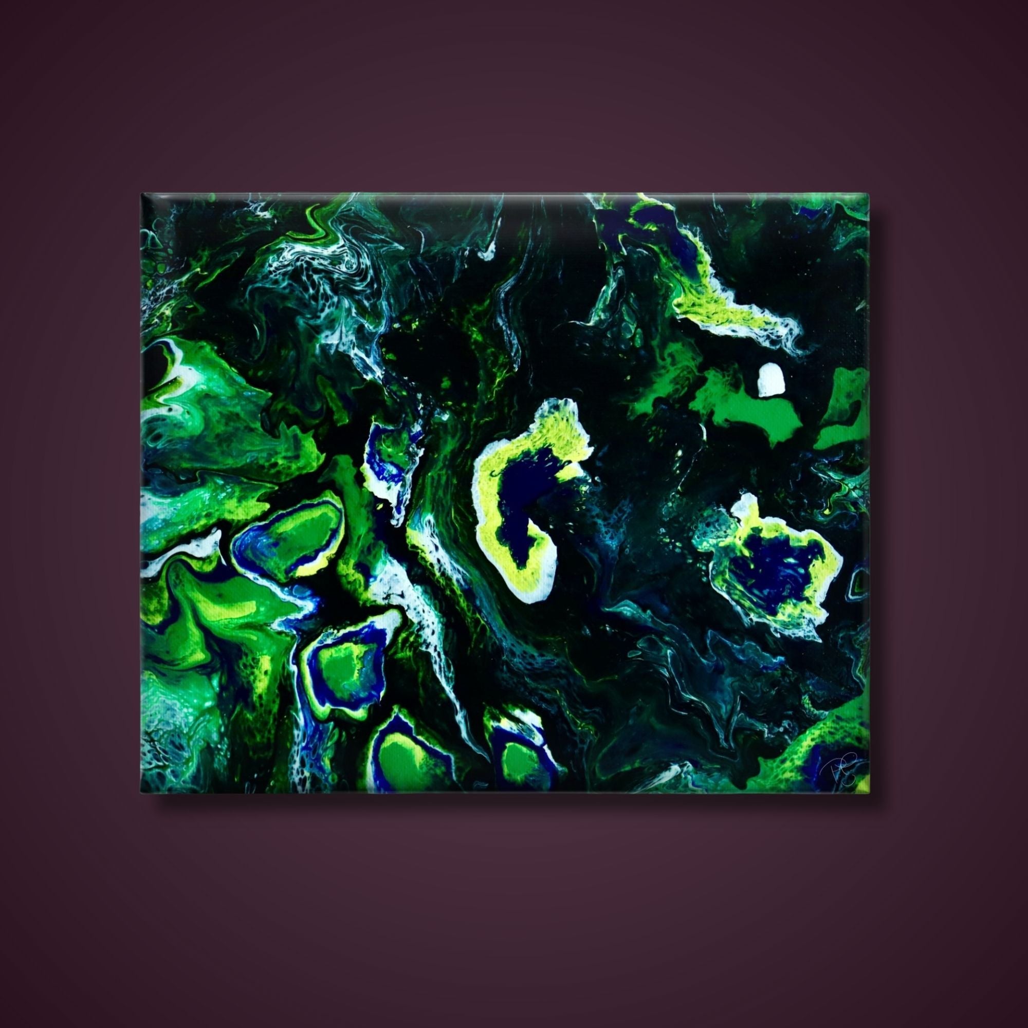 Algae Among the Splash | Original Canvas Painting